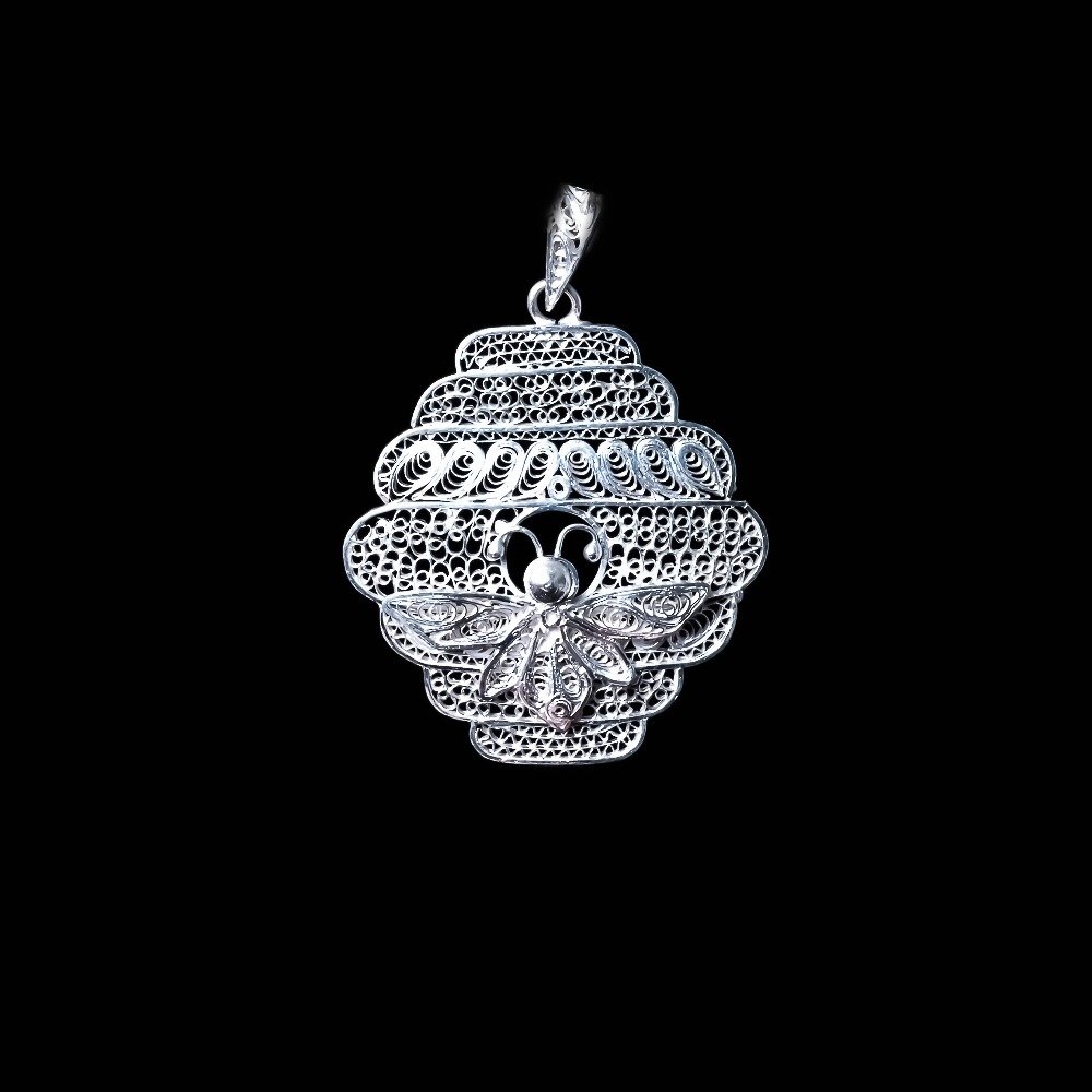 Silver modern design pendants